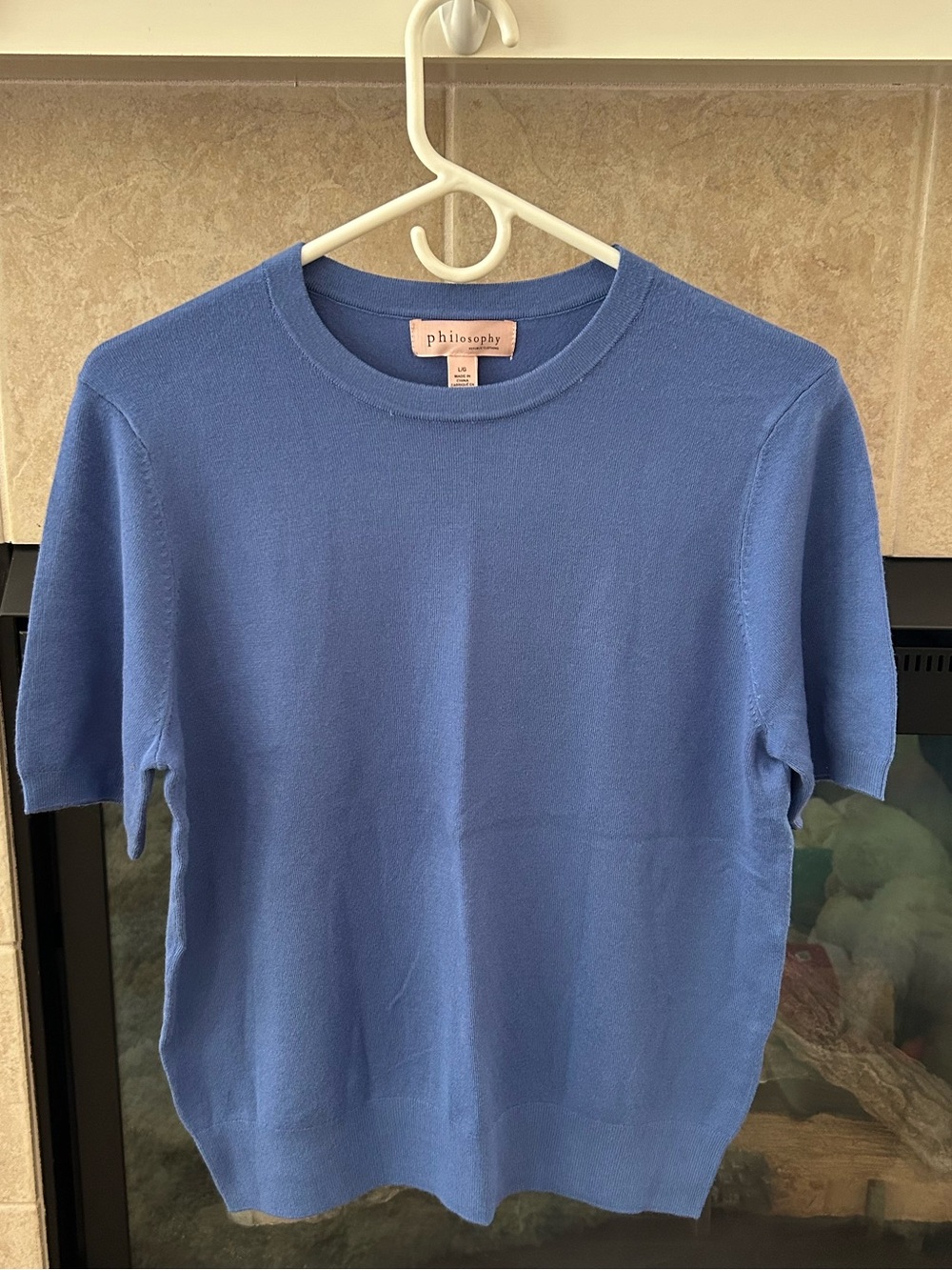 Philosophy Crew Neck Short Sleeved Sweater